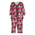 thumbnail image 6 of The Pioneer Woman 3/4 Sleeve V-Neck Top and Cropped Pant Pajama Set, 2-Piece, Women's, 6 of 7