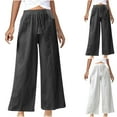 thumbnail image 6 of Lovskoo Wide Leg Pants for Women Loose Casual Comfortable Solid Color Straight Leg Pants Black, 6 of 6