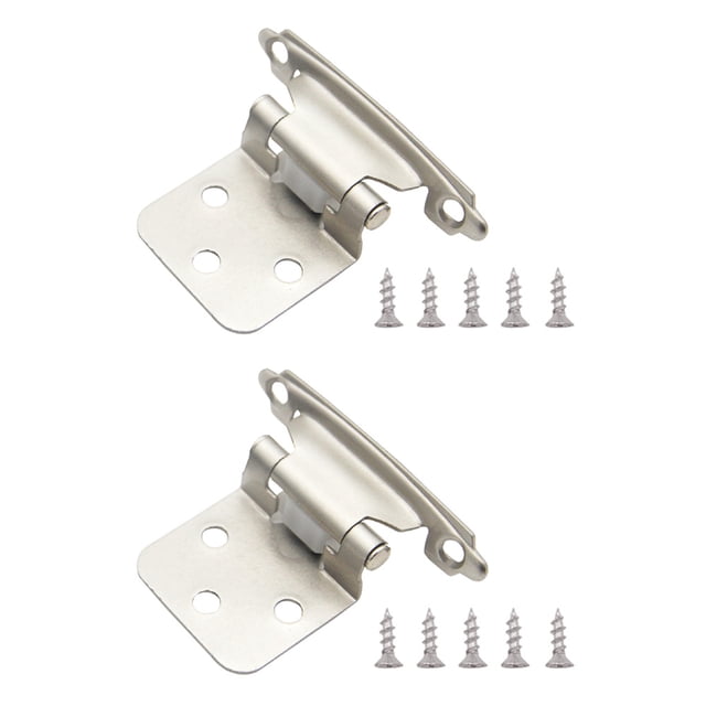 2 Pcs Coussin Hydraulique à Ressort Charnière Automatique Fermée Porte Pliante, avec Vis