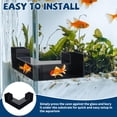thumbnail image 4 of HLONK 1Pc/2Pcs Plastic Aquarium Underground Tunnel Sturdy L Shape Shrimp Hides Tunnel Easy To Install Low Profile Fish Hideout Tunnel With Flush Mouth Ramp for Aquarium, 4 of 8