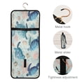 thumbnail image 4 of 3-Piece Travel Toiletry Bag Set, Hanging Wash Bag with Makeup Bag & Brush Case,Waterproof Cosmetic Organizer for Travel, Gym & Home Deep Green Sea Turtles, 4 of 10