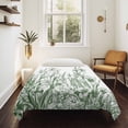 thumbnail image 4 of Wildflower Leaf Tapestry for Bedroom Wall Hanging Tapestry, Green Floral Botanical White Watercolor Ceiling Backdrop Tapestries Poster Blanket Wall Decor for Teens Room Living Room Dorm 59" x 90", 4 of 8