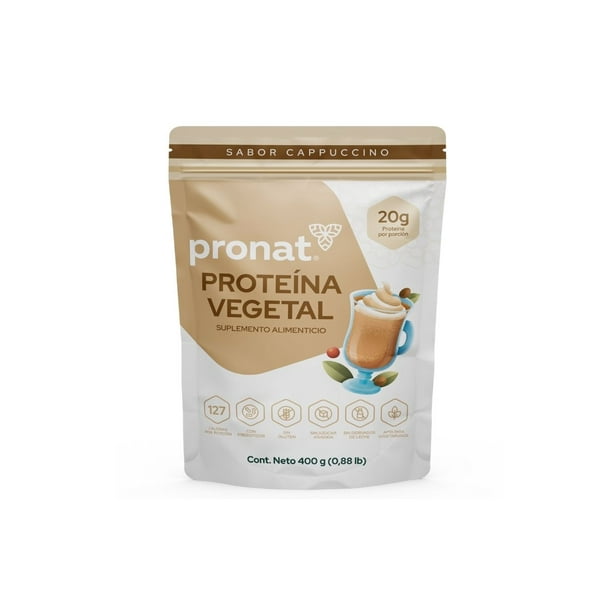 Suplemento de Proteína Vegetal Pronat Sabor Cappuccino 400 Gramos