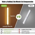 thumbnail image 2 of RENDIN Luz Led con Sensor de Movimiento, Lampara Led Recargable Brillo Ajustable,Se Puede Utilizar como Lámpara de Escritorio,Lampara Recamara,Luces para Closet,210mm-14 Cuentas de Lámpara-Luz Blanca, 2 of 6
