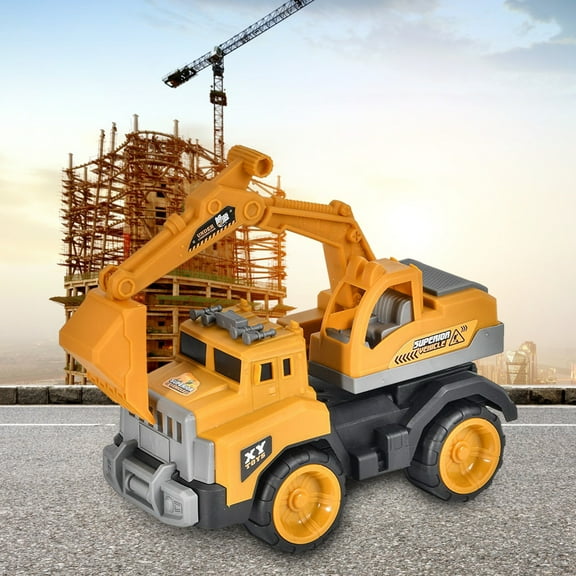 Tarmeek Small Construction Excavator Toys for Boys 2 3 4 Year Old Kids, Simulation Toys Realistic Christmas Birthday Presents for Boys Girls Age 4 5 6 Years Old