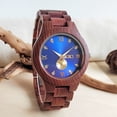 thumbnail image 4 of Mens Wood Watch - High-Precision Movement, Stylish Quartz Wrist Watch with Accurate Timekeeping, Exquisite Wood Construction - Elegant Timepiece for Men, 4 of 6