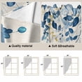 thumbnail image 5 of Blue Eucalyptus Swag Valances for Windows, Kitchen Window Curtains Over Sink, Farmhouse Weeping Leaves Linen Window Treatment Curtains for Living Room/Bedroom Curtains 2 Panel Sets 36"x45", 5 of 8