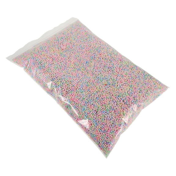 Raindrops Polystyrene Foam Beads 50g Glitter Colored Foam Balls for Kids