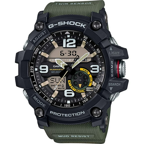 G Shock Mudmaster, GG1000-1A3 Casio Digital Sports Watch for Men