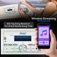thumbnail image 6 of Pyle Bluetooth Marine Radio Receiver 300W Double DIN Boat Marine Head Unit Amplifier System (White), 6 of 6