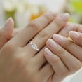thumbnail image 2 of 3 Carat IGI Certified Princess Shape Lab Grown Diamond Engagement Ring | 14K White Gold | Intertwine Bliss Solitaire Lab Diamond Ring | FG-VS1-VS2 Quality Friendly Diamonds, 2 of 5