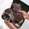 thumbnail image 6 of Kdxio Cat Family for Double Compartment Pen Case Oxford Organizer with Zipper Pockets for Students Artists, 6 of 7