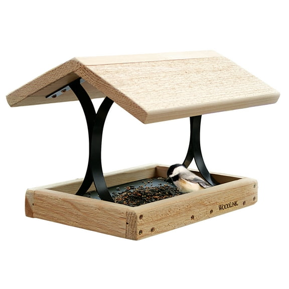 Woodlink Platform Bird Feeder, Cedar and Metal