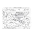 thumbnail image 2 of Ryvnso Peony Flower Bird Drawn Large Lidded Foldable Storage Baskets Cubes Boxes Lids Bin for Home, 2 of 7
