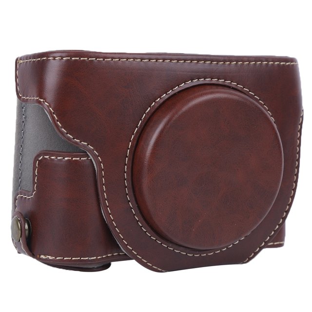 Senyar Funda protectora de la cámara carcasa de cuero PU de la cámara de metal PU Funda protectora con correa para G5X Mark II G5XII Bolsa de viaje para almacenamiento ANGGREK Otros