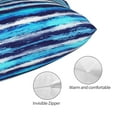 thumbnail image 3 of Wukai Ice Blue Stripes Elastic Luggage Cover,luggage covers for suitcase tsa approved,Fits 19-29-inch-20"x30", 3 of 6