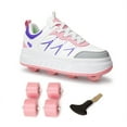 thumbnail image 2 of KOFUBOKE Roller Skate Shoes & Unisex Sneakers with 4 Wheels for Outdoor Sports Activities, 2 of 7