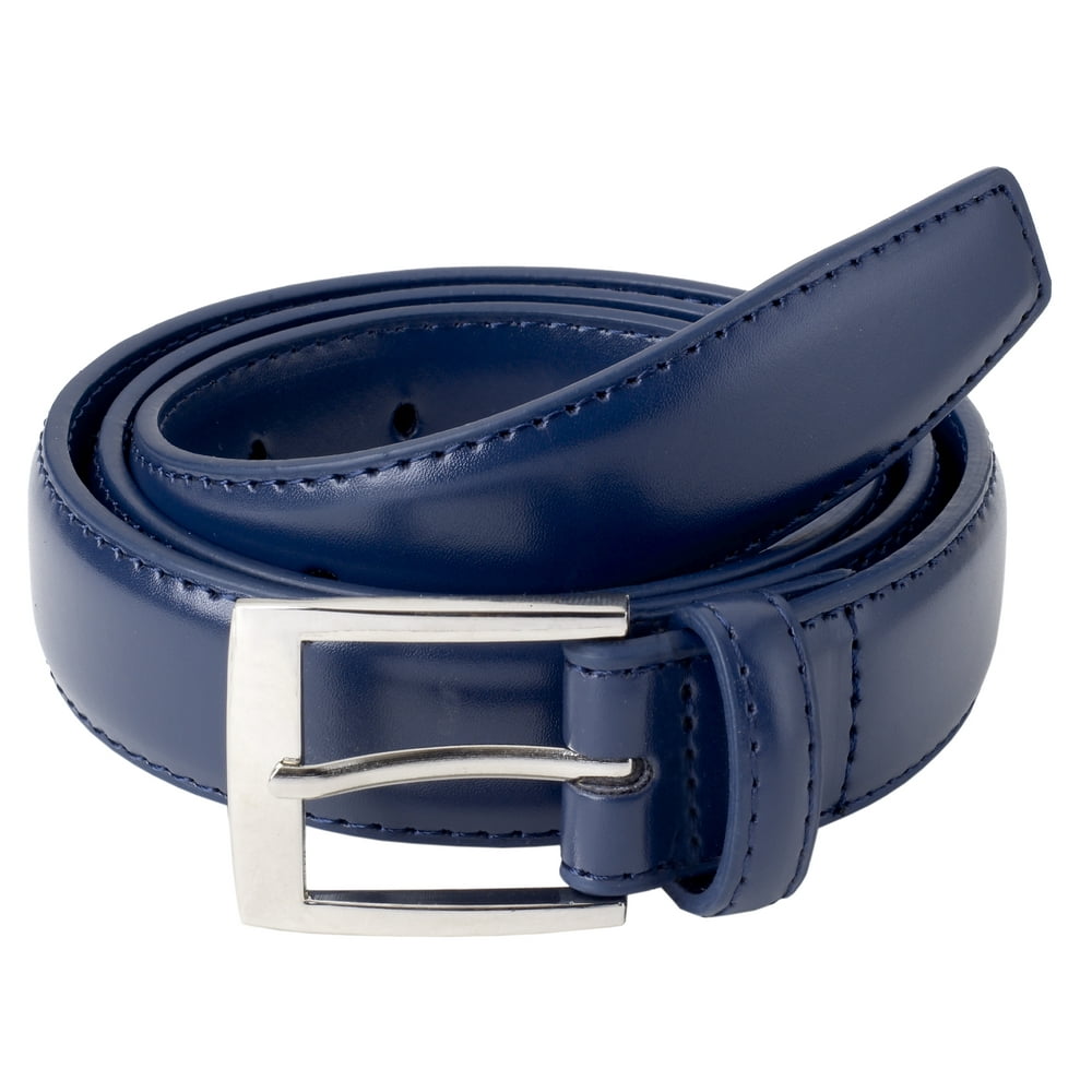 Sportoli Sportoli Mens Belt Classic Stitched Genuine Leather Dress