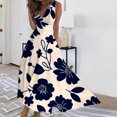 thumbnail image 2 of Cavosen Fall Dress for Wedding Guest V Neck Sleeveless Midi Evening Gowns Ball Dress Elegant Wedding Guest Cocktail Party Dress, 2 of 5