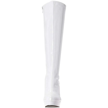 white knee high boots cheap