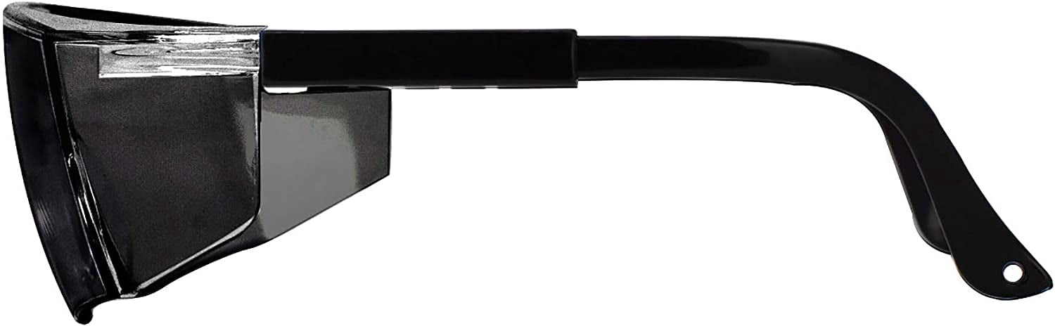 Zayaan Health Boxer Safety Glasses, Black Lens Black Temple For Men and Women, Anti Scratch & Fog (Pack of 144)