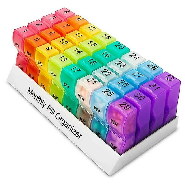 Caja para guardar medicamentos, organizador de medicamentos, estuche para pastillas sin BPA, envío directo y venta al por mayor