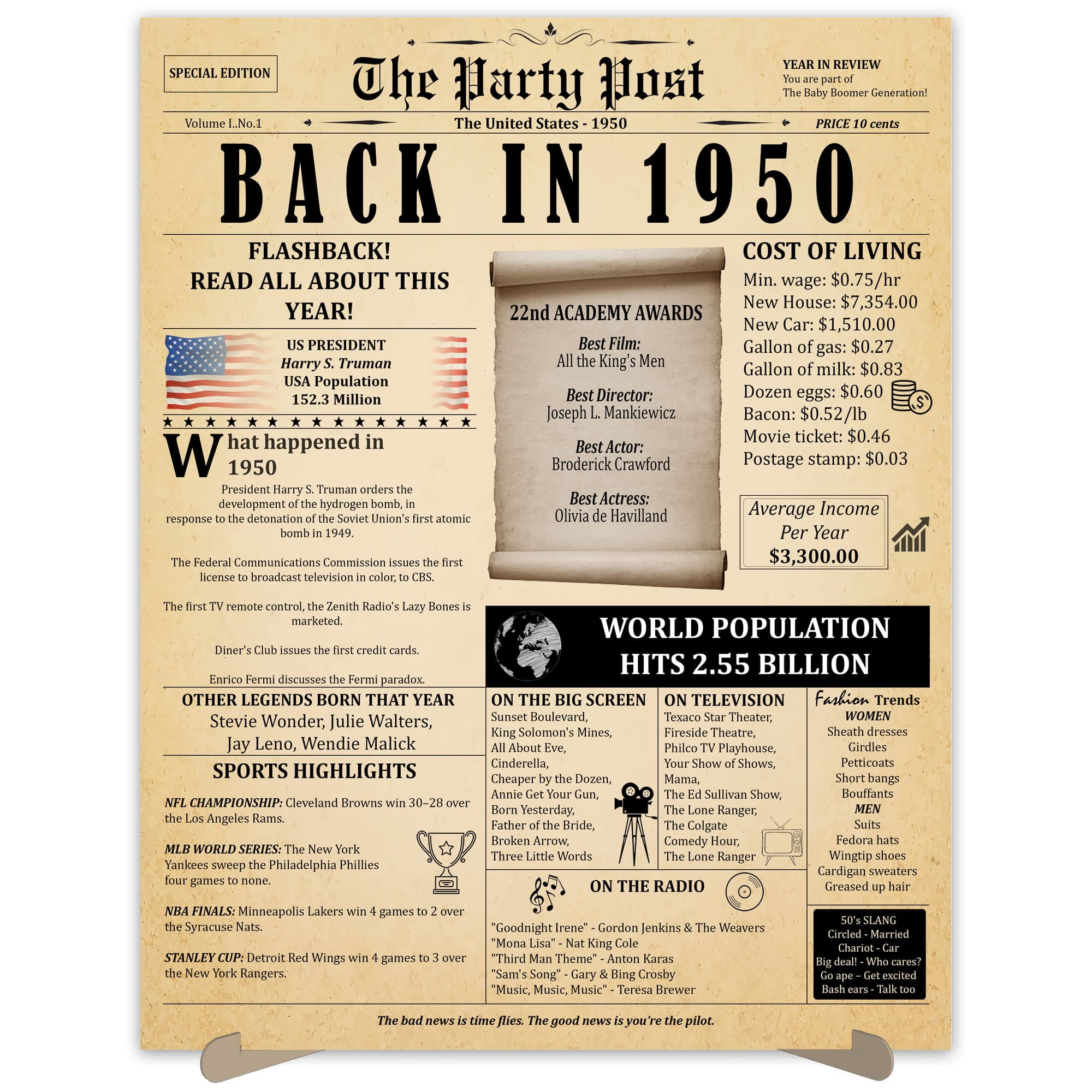 the-party-post-46th-birthday-party-decorations-11x14-in-unframed-poster-born-in-1979-walmart-com for Back In 1950 Free Printable The Party Post 46th Birthday Party Decorations 11x14 in Unframed Poster Born in 1979 - Walmart.com for Back In 1950 Free Printable