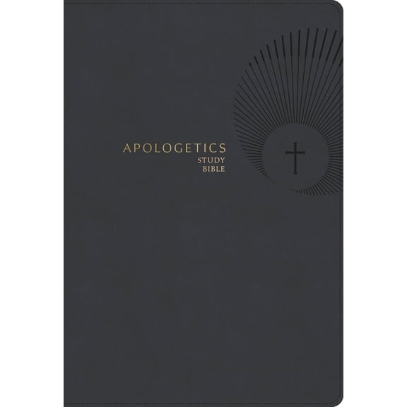 CSB Apologetics Study Bible, Revised & Updated, Easy-To-Read Optimal Type, Charcoal Leathertouch, (Hardcover)