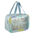 thumbnail image 4 of 1 Pc Bolsa de Cosméticos Clara y Conveniente para Mujeres para Vacaciones, Camping y Viajes de Negocios Azul-L, 4 of 4