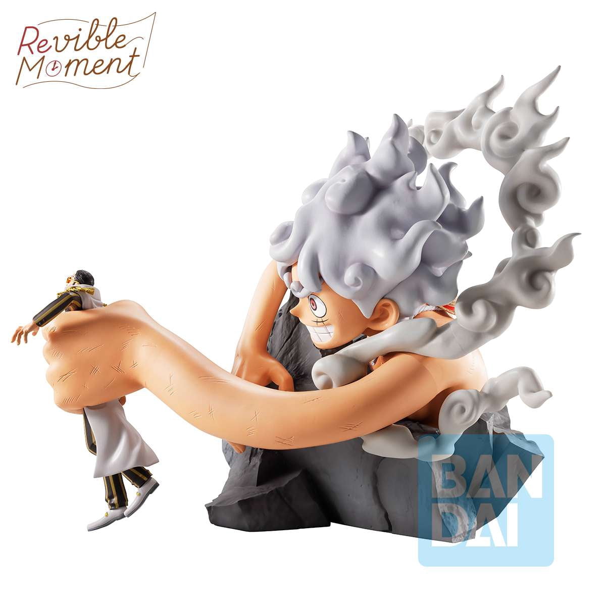 One Piece Revible Moment Ichibansho Monkey D. Luffy Gear 5 vs Borsalino Collectible Figure (Burst of Energy)