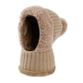 thumbnail image 4 of Gorro de invierno para mujer, gorro de protección, ideal para viajar y andar en bicicleta en climas fríos. Caqui, 4 of 9