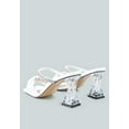 thumbnail image 4 of Date Look Clear Heel Rhinestone Sandals, 4 of 11