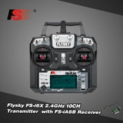 Flysky FS-i6X 2.4GHz 10CH AFHDS 2A RC with FS-iA6B Receiver for RC Drone Airplane Helicopter