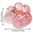thumbnail image 3 of Clear Cat Paw Squeeze Toys - The Original Solid Squeeze Stress Ball Alternative, Pisory Support for Focus, Quiet Desk Fidget Tool (1Pc, White, K2), 3 of 9