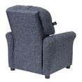 thumbnail image 4 of The Crew Furniture Traditional Kids Recliner Chair, Toddler Ages 1-5 Years, Polyester Linen, Gray, 4 of 8