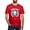 Red, variant on - Sigma Chi Flag Colored T Shirt - Men's Fitted T-Shirt