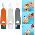 thumbnail image 6 of 3 in 1 Cup Lid Cleaning Brush,Multifunctional Crevice Portable Cup Lid Cleaning Brush 3Pcs for Bottle Gap Tight Spaces Cup Gift (Carrot, one Size), 6 of 10