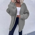 thumbnail image 6 of Fesfesfes Women Cardigan Women Top Cardigan Outwear Coat Long Sleeve Coat Sale Clearance, 6 of 9