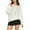 White, variant on Women Knit Sweater Long Sleeve Crew Neck Solid Loose Pullover Tops Streetwear for Daily