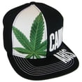 thumbnail image 3 of Cannabis 2-Tone Split Text Adjustable Snapback Baseball Cap (Black), 3 of 6