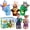 Multicolor 1, variant on Joyfy 6Pcs Kids Hand Puppet with Mouth, Toddler Wild Animal Plush Toy for Pretent Play, Christmas Birthday Gifts, Easter Basket Stuffers