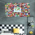 thumbnail image 5 of Bandera del mundo, banderas internacionales, banderas de países, fondo de bandera, decoración con ojales de latón | MAZE, 5 of 5