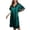Green, variant on Solid Color Female Ice Silk Nightdress Summer Short Sleeve Women's Gown 1920 Dresses for Womens M