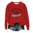 thumbnail image 2 of Don't Make Me Drop A House On You Halloween Sweatshirts for Women 2025 Crewneck Funny Graphic Sweatshirt Pullover Tops, 2 of 5