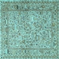 thumbnail image 1 of Ahgly Company Indoor Square Persian Light Blue Traditional Area Rugs, 8' Square, 1 of 4