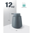 thumbnail image 4 of Lareina Soap Dispenser - Ceramic Hand Dish Soap Dispenser for Bathroom 12ounce Refillable Liquid Hand Soap Dispenser for Essential Oil, Lotion Soap, Matte Dark Gray, 4 of 7