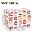 thumbnail image 5 of Yayeee Collapsible Cube Storage Bin with Lid Fabric Closet Decorative Basket with Handles, Colorful Jam, 5 of 7