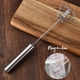 thumbnail image 5 of SAMFIT 2PACK Stainless Steel Rotary Egg Whisk, 12 in Manual Hand Mixer with Comfort Grip forBlending, Whisking, Beating & Stirring ,No Batteries, Easy to Clean & Control., 5 of 7
