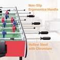 thumbnail image 4 of 48 Inch Foosball Table, Indoor Soccer Game Table with Handles and Scorekeepers, Red, 4 of 5