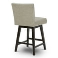 thumbnail image 7 of CHITA Swivel Faux Leather Upholstered Barstool, 26 inch, Stone Gray, 7 of 7